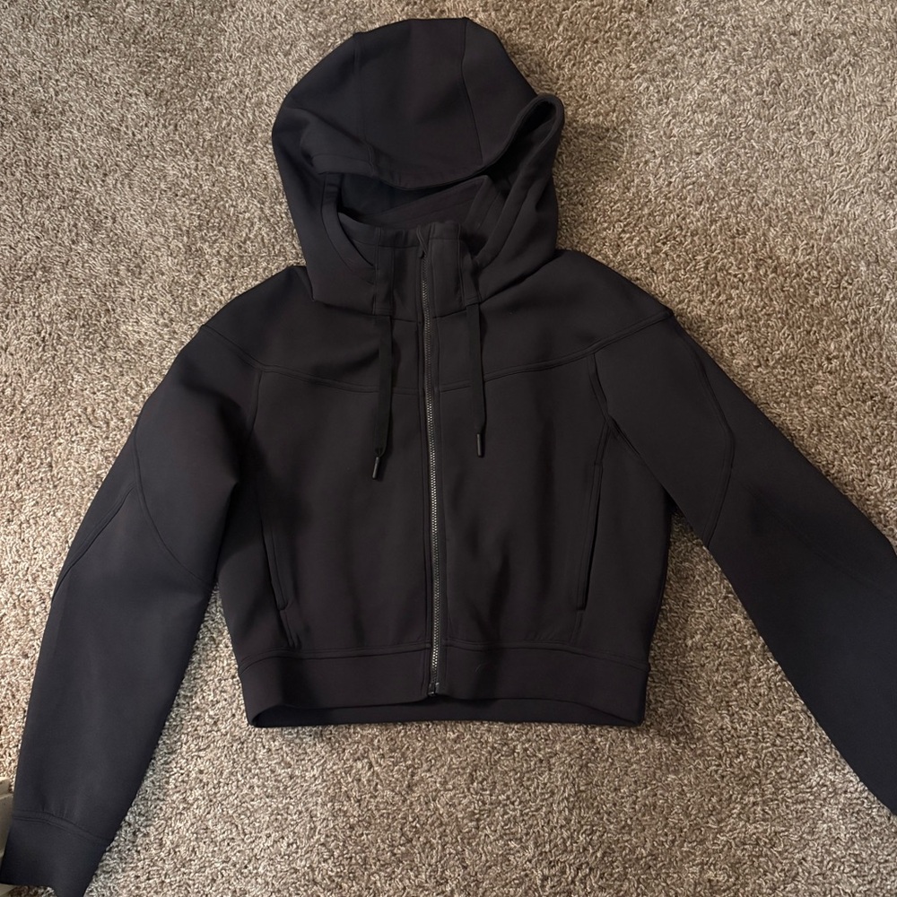 lululemon athletica Black Cropped Hoodie